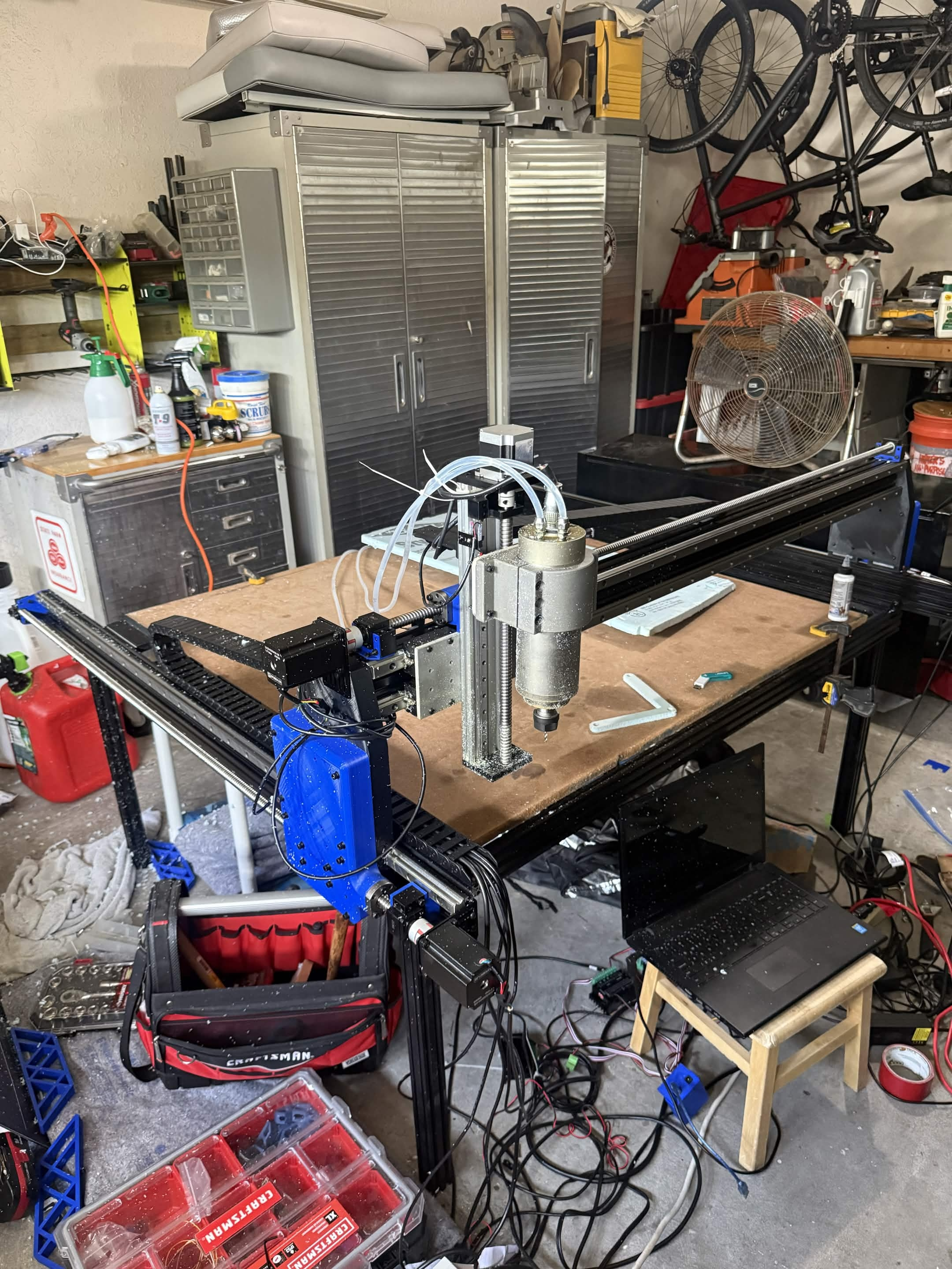 CNC router in the Gainesville workshop
